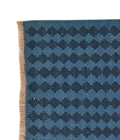 Kilim Gashgai Teppich Blau 1