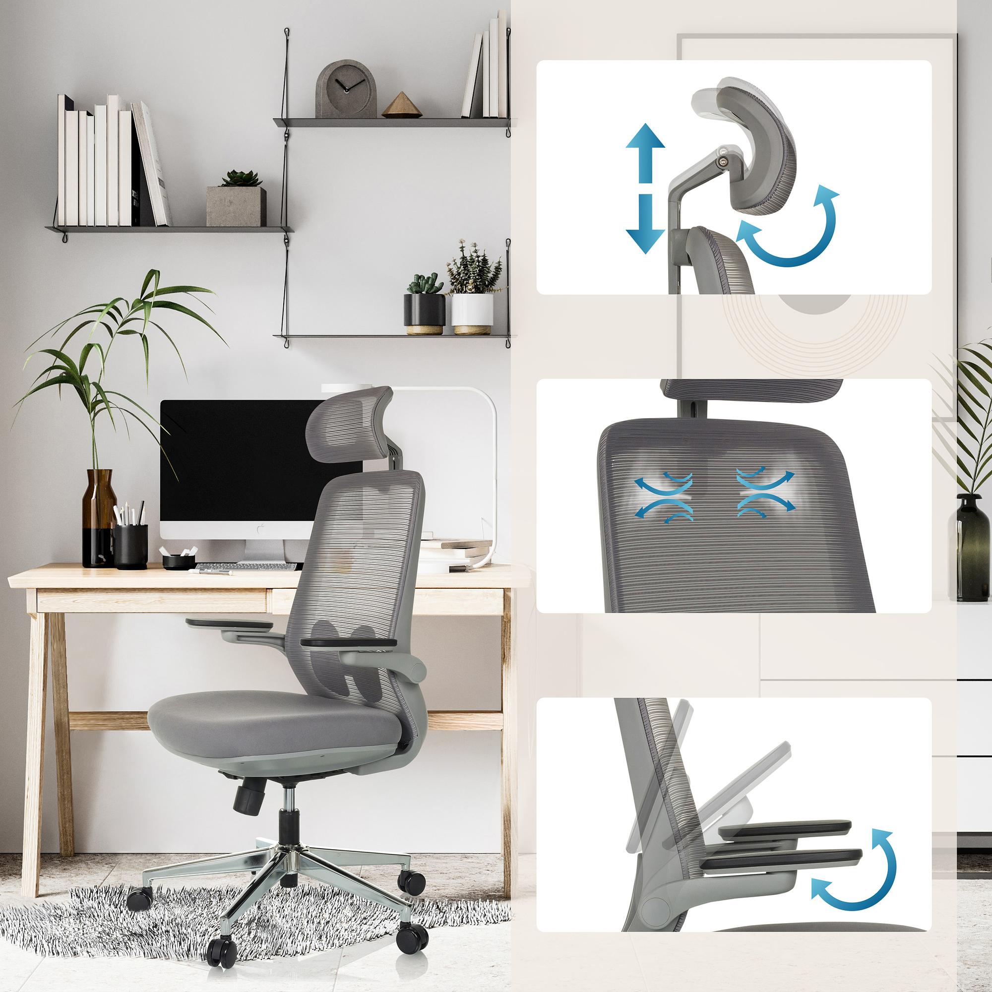 GAREMA Bürostuhl Stoff Grau 2