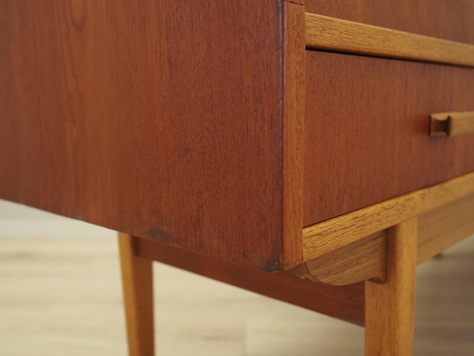 Vintage Highboard Teakholz Braun 1960er Jahre 12