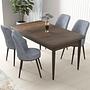 Nil Dining Room Set Baroque and Gray 1