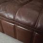 Sofa Leder Braun 1970er Jahre 12