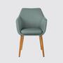 Armchair NICHOLAS Fabric: Mintgrey Single chair 1