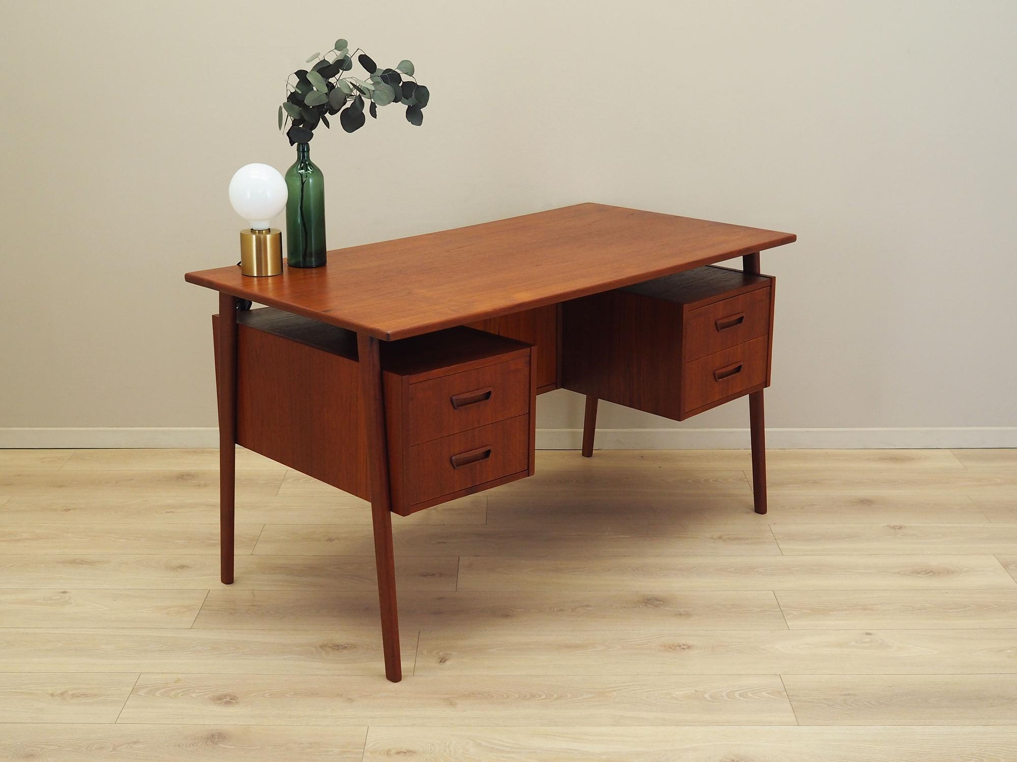 Schreibtisch Teakholz 1960er Jahre 5