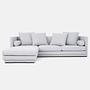 Malmo corner sofa 3-seater dove grey 1