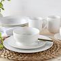 Combination Service Fleur Royal 42-piece Set White Porcelain 3