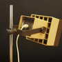 Vintage Tischlampe Metall Kunststoff Creme 1960er Jahre  3