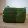Togo Lounge Set 2 pezzi pelle Pull-Up verde 3
