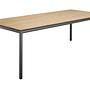 Soft Tisch Aluminium Teak-Platte Anthrazit 1