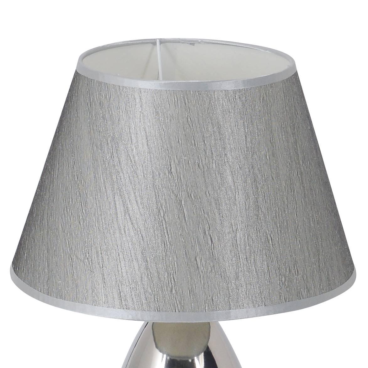 Elena Table Lamp Blended Fabric Stainless Steel 1-Light 2