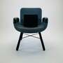 East River Chair Leder Blau 1