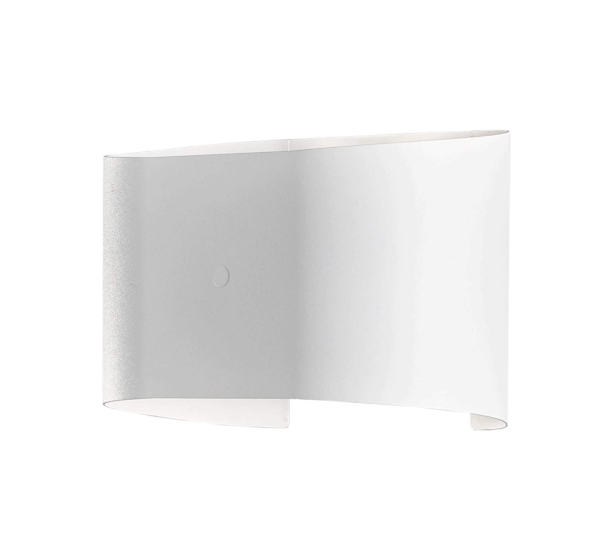 2-flame LED wall lamp aluminum white 0