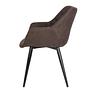 Armchair Lamppi II Microfiber Metal Espresso 4