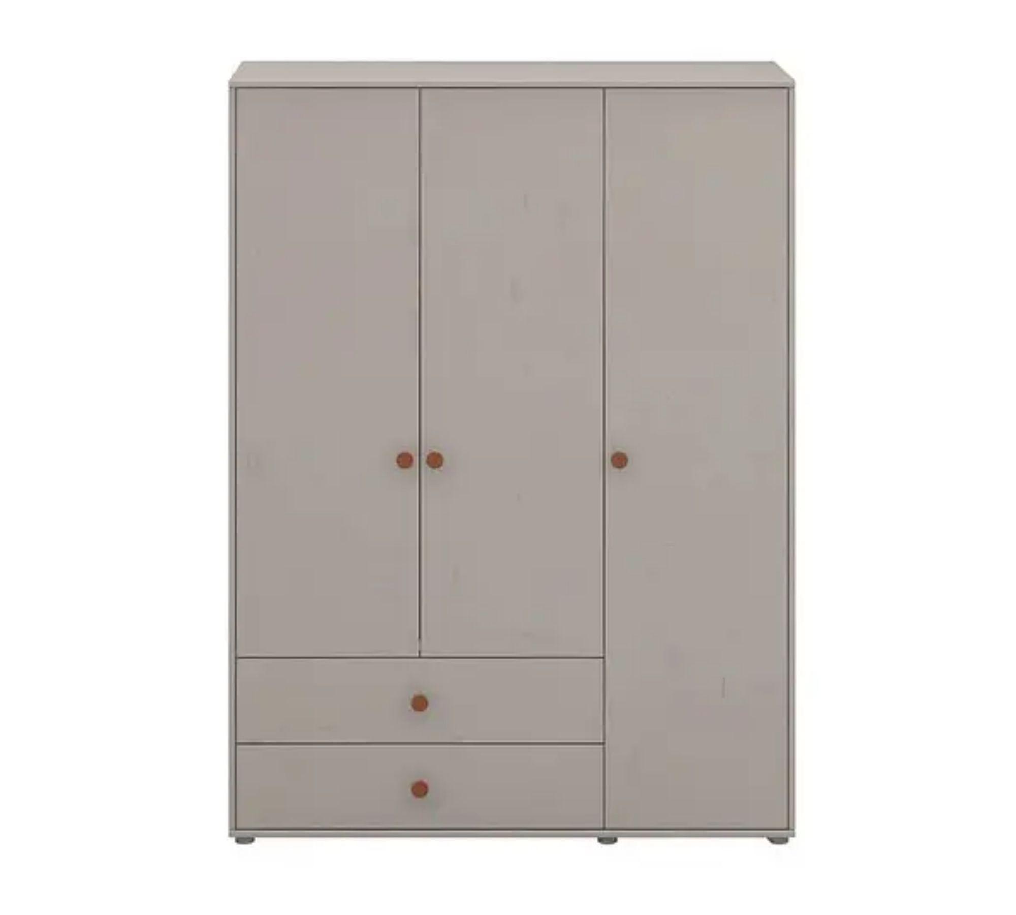 Kleiderschrank Extra Hoch Holz Grau 2