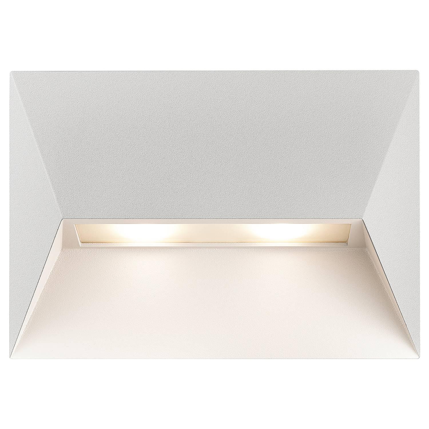 2-Flammig Wandleuchte Pontio Aluminium Weiß 4