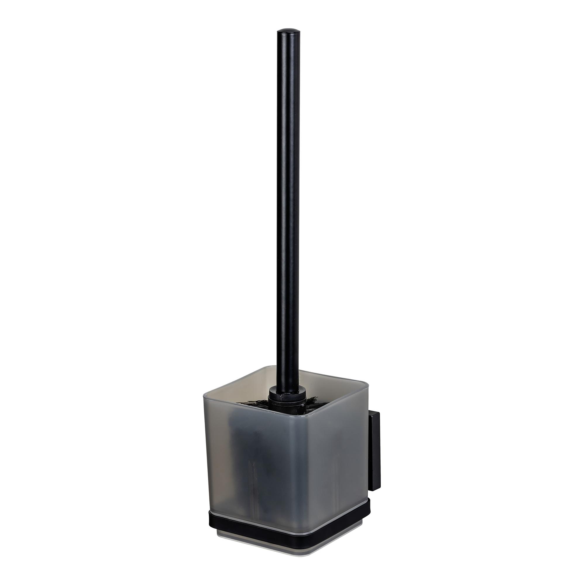 Quadro WC-Garnitur Edelstahl ABS Schwarz 1