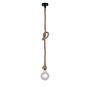 Rope I Pendant Light 1-Bulb Natural Fiber 3