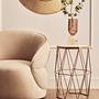 Shalimar Achteckiger Marmor und Gold Beistelltisch
 3