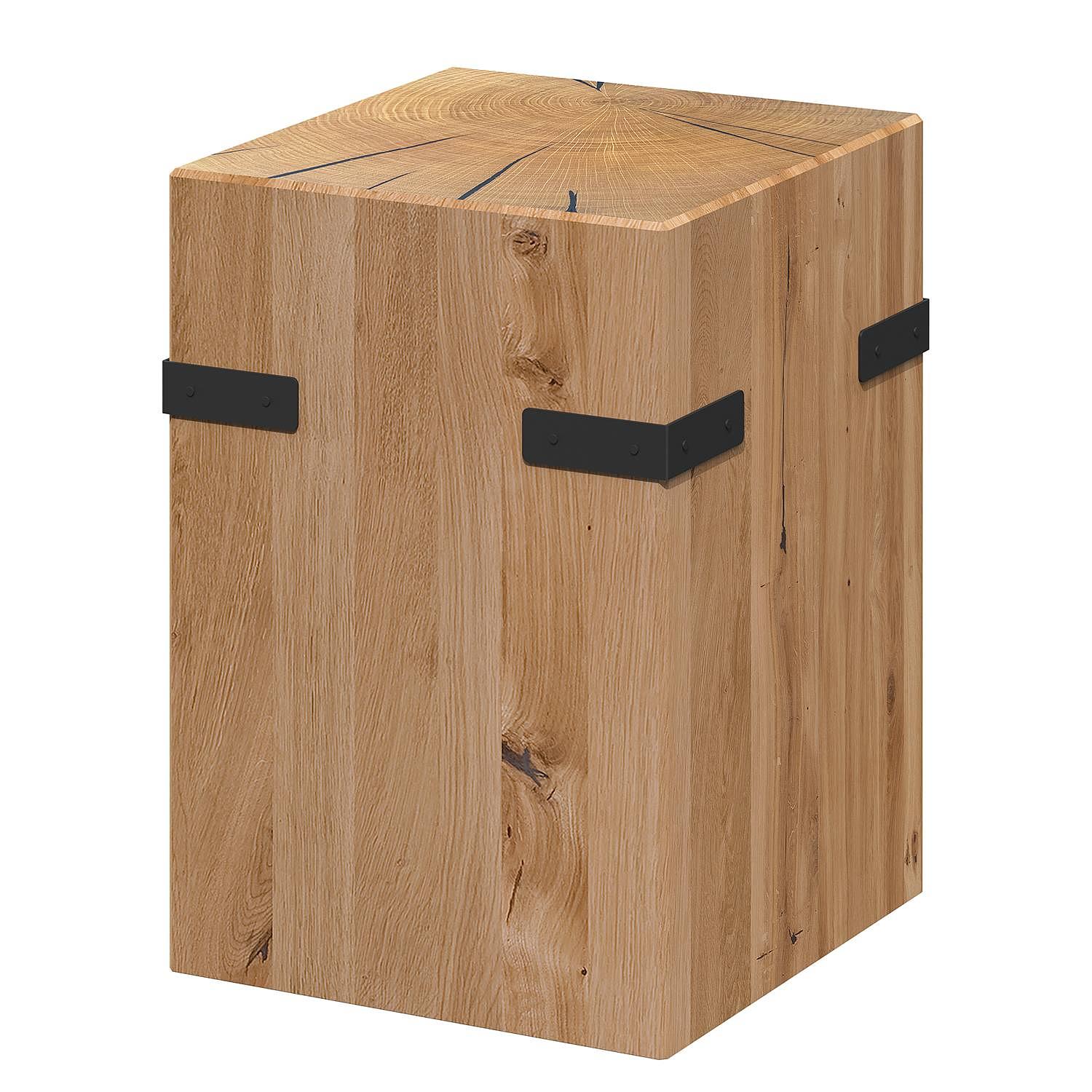 Nachtkommode Laveno II mit Zierwinkel Wildeiche massiv 0