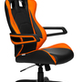 Game Pro Drehstuhl Kunstleder Schwarz Orange 7