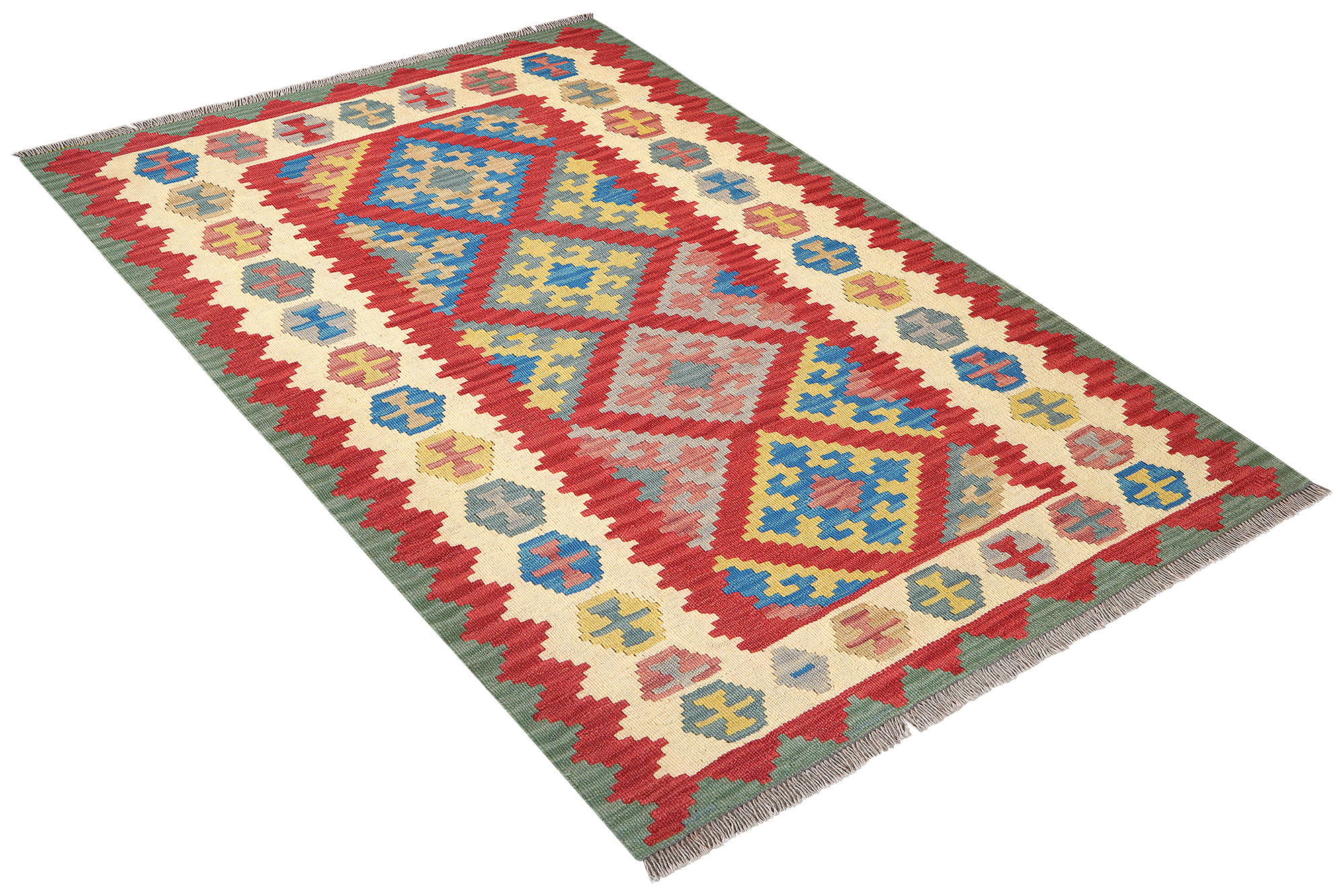 Kelim Gashgai Wool Multicolored 2