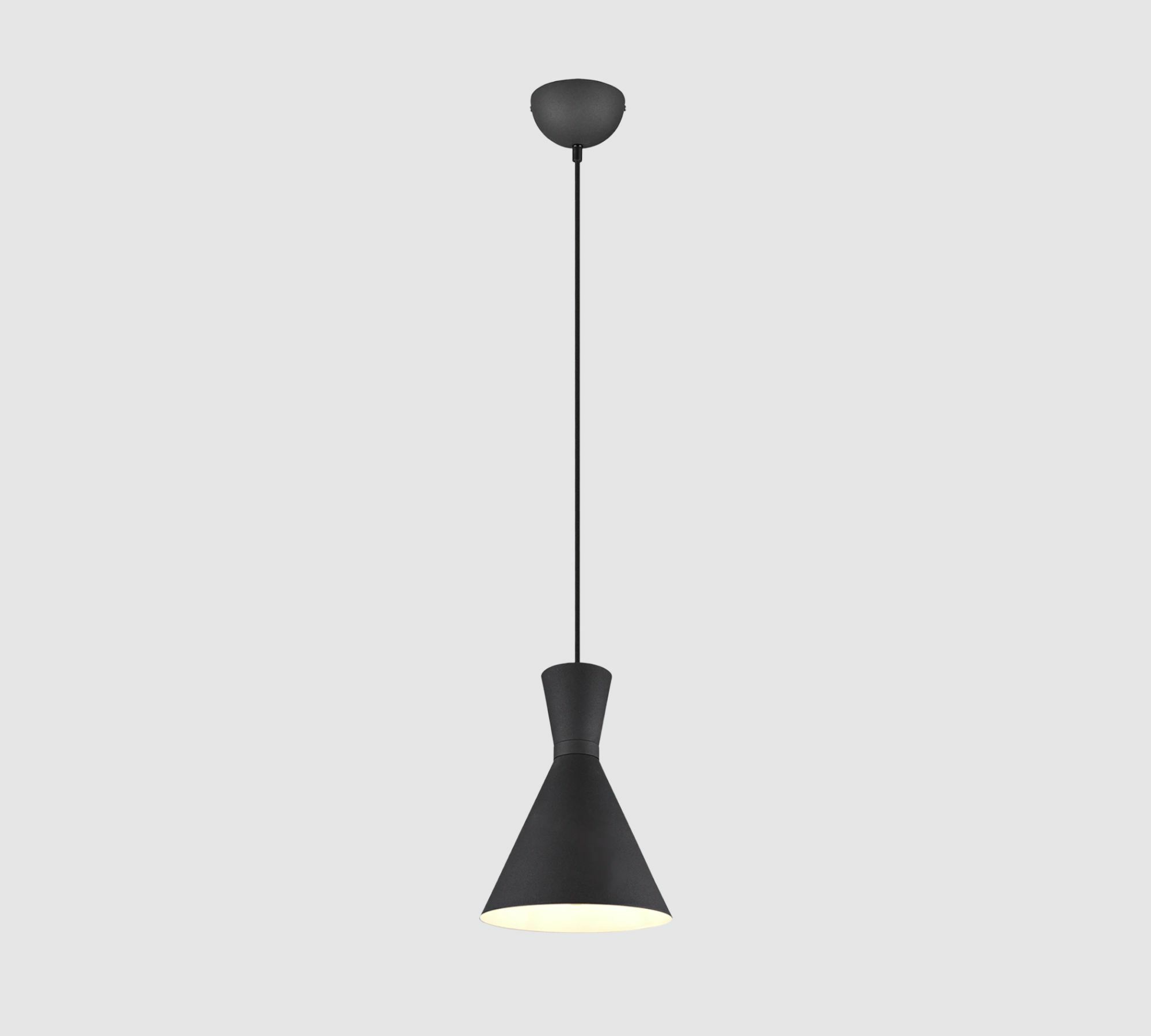 1-Light Pendant Light Aluminum Black 2