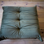 Togo Ottoman Velvet Khaki Green 1