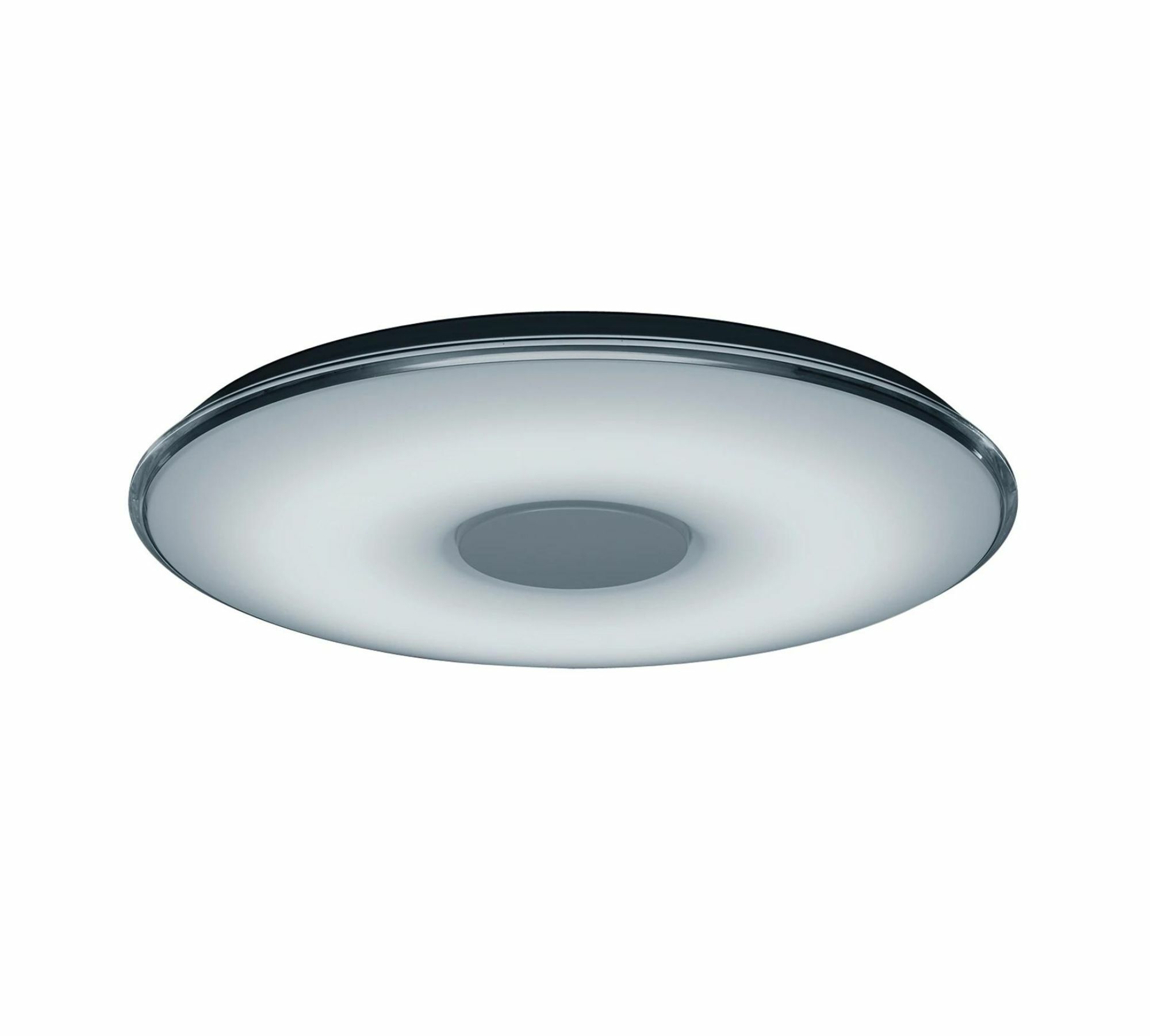 LED-Deckenleuchte 1-flammig Glas Kunststff Schwarz 0