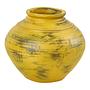 Handmade pot Ceramic Yellow 0