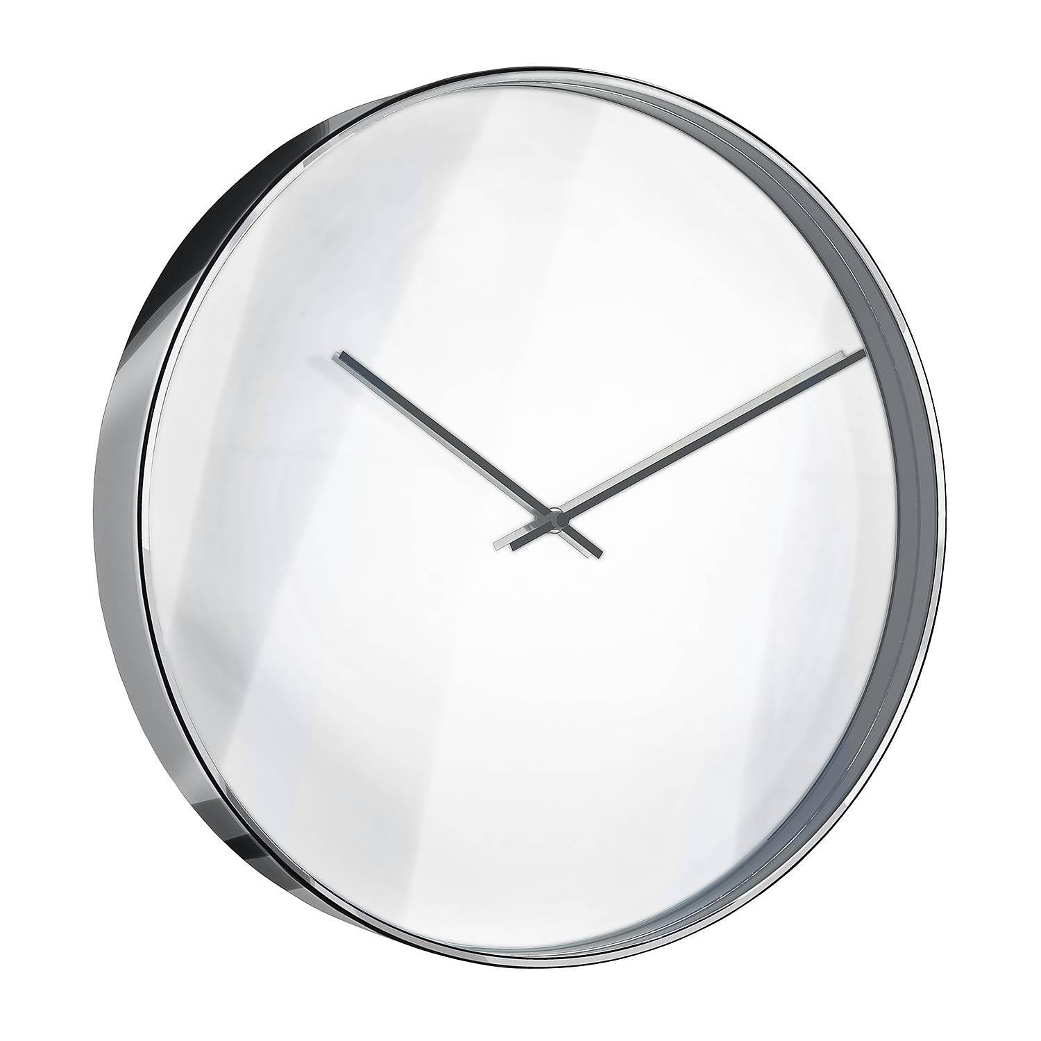 Wanduhr Versailles Aluminium Silber 0