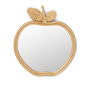Apfel Spiegel Rattan Beige 0