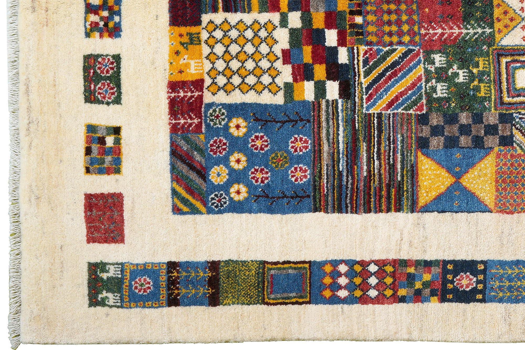 Rizbaf Gabbeh rug Wool Multicolored 1