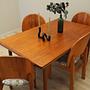 Teak table Brown 1970s 2