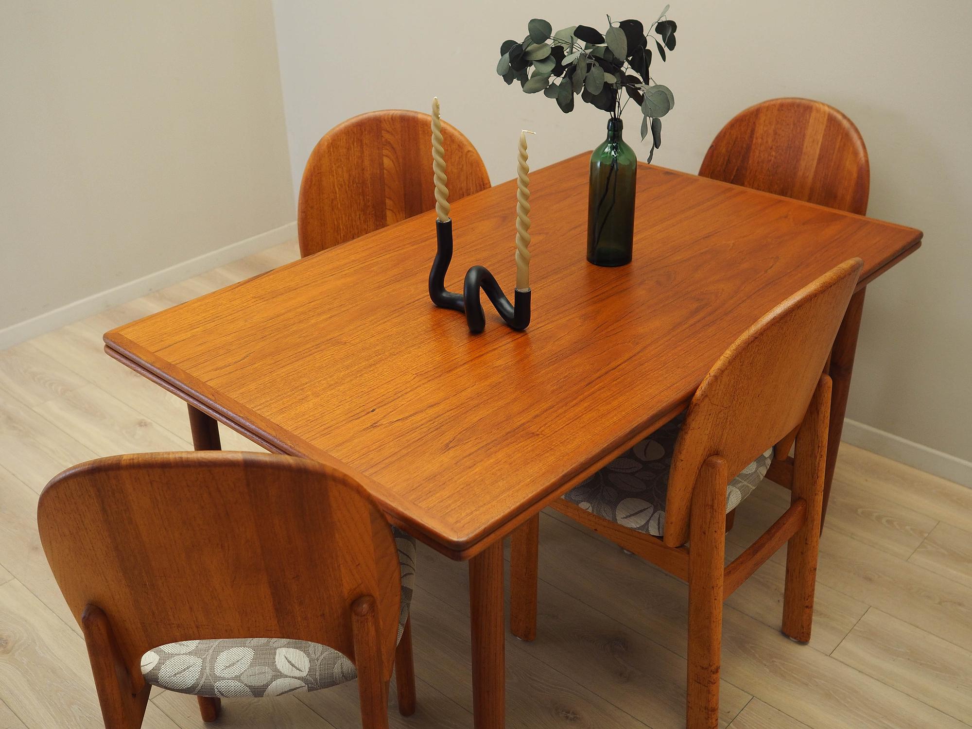 Teak table Brown 1970s 2