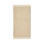 Teppich Wolle Baumwolle Creme 65 x 130 cm 1