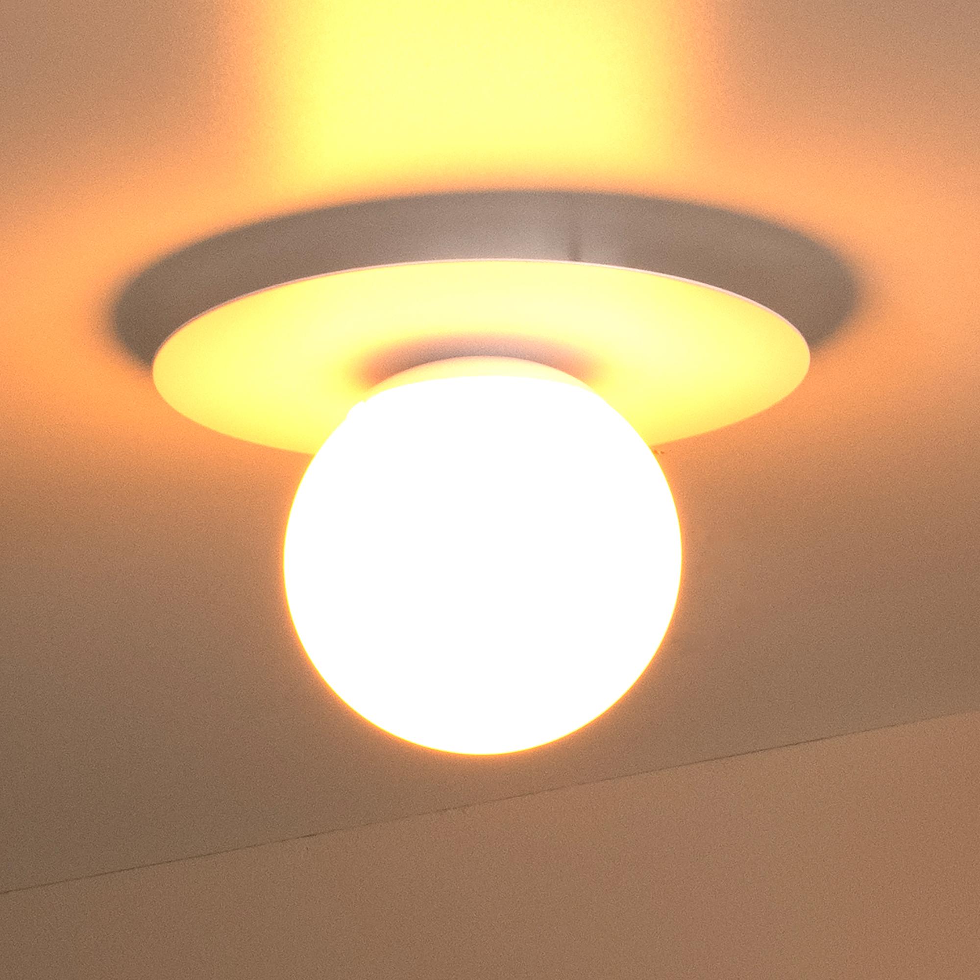 Tricia Deckenleuchte Eisen Glas Weiß 1