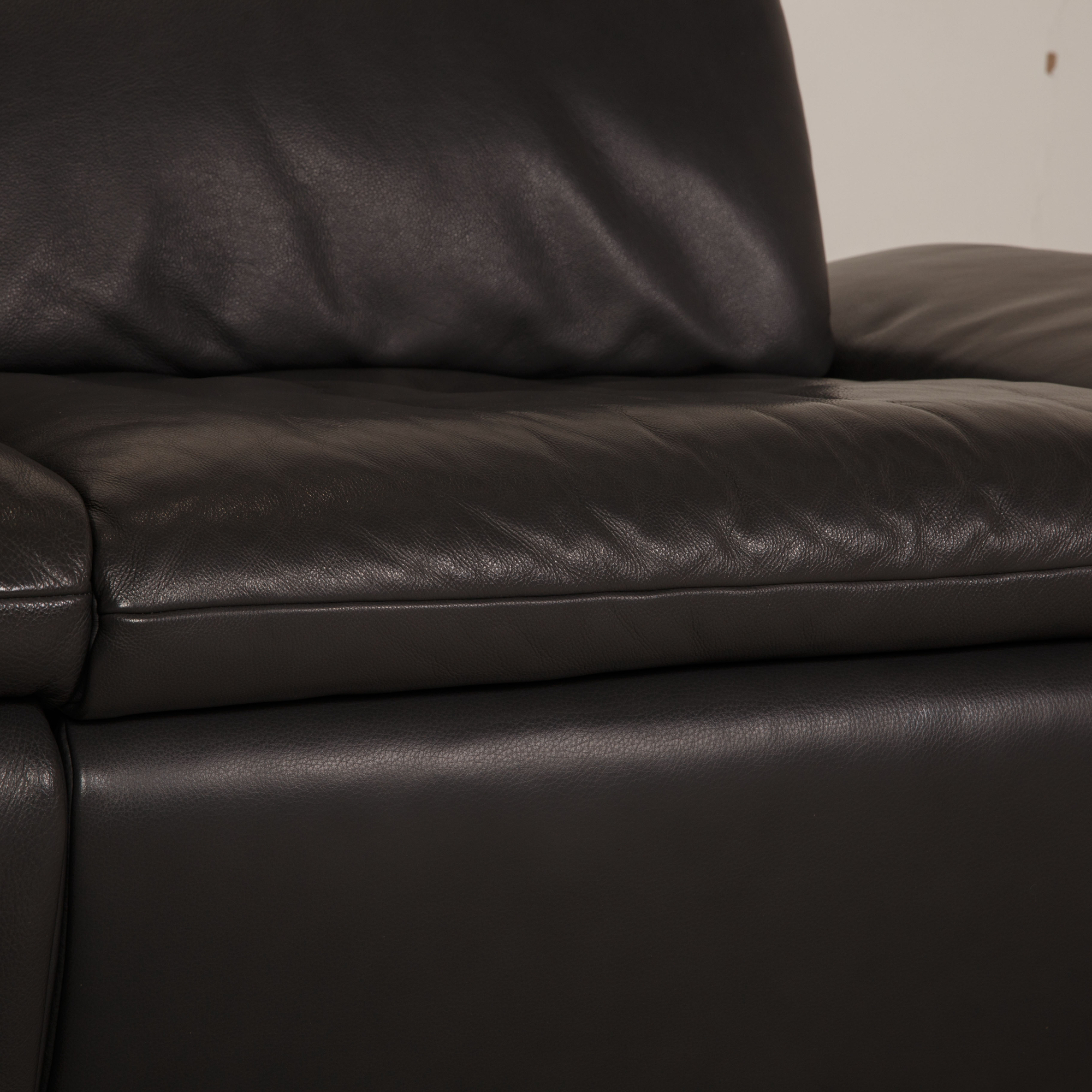 Evento Sofa 2-Sitzer Leder Grau Relaxfunktion 4