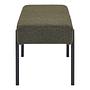 Polsterhocker Emli Grün Strukturstoff Stahl 100 x 43 x 36 cm 4