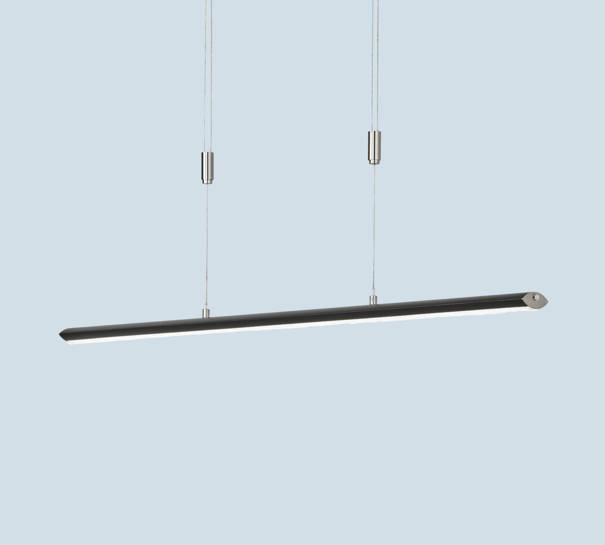 LED-Pendelleuchte Metall Schwarz 0