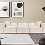 Lora 3-seater sofa Light brown 1