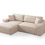 Pirlo Corner Sofa Left Ecru 4
