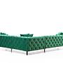 As corner sofa right green 6