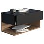 Floating Nightstand Usal XL Oak Decor Black 60 cm 4