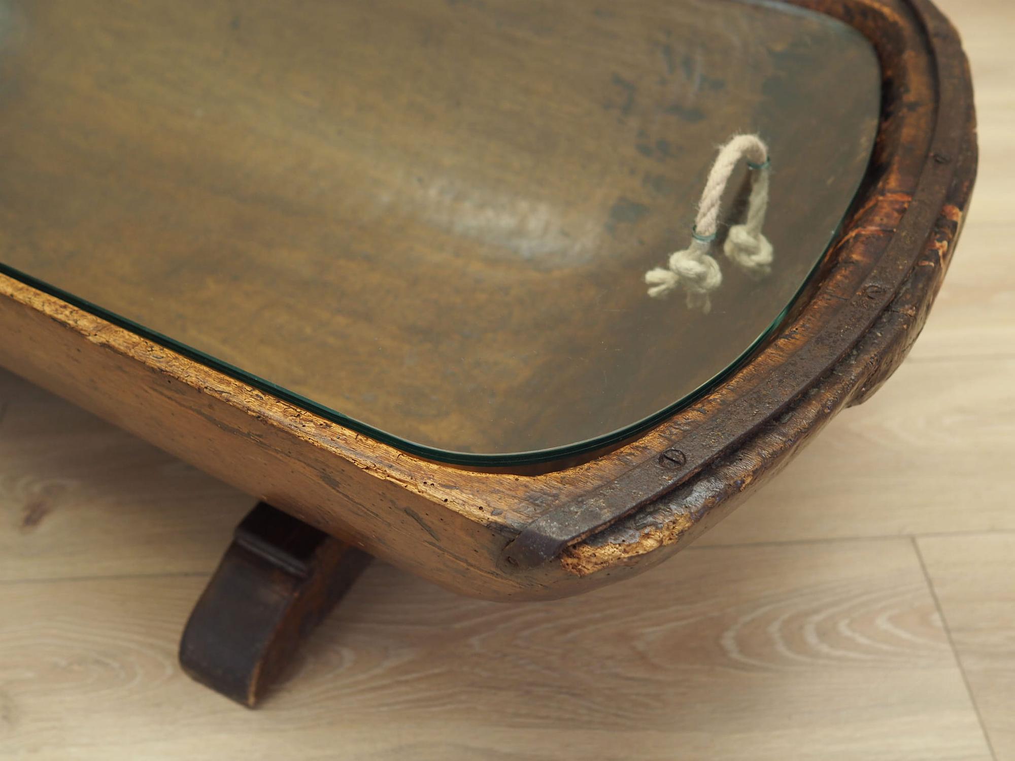 Coffee table Pine wood 1960s 9