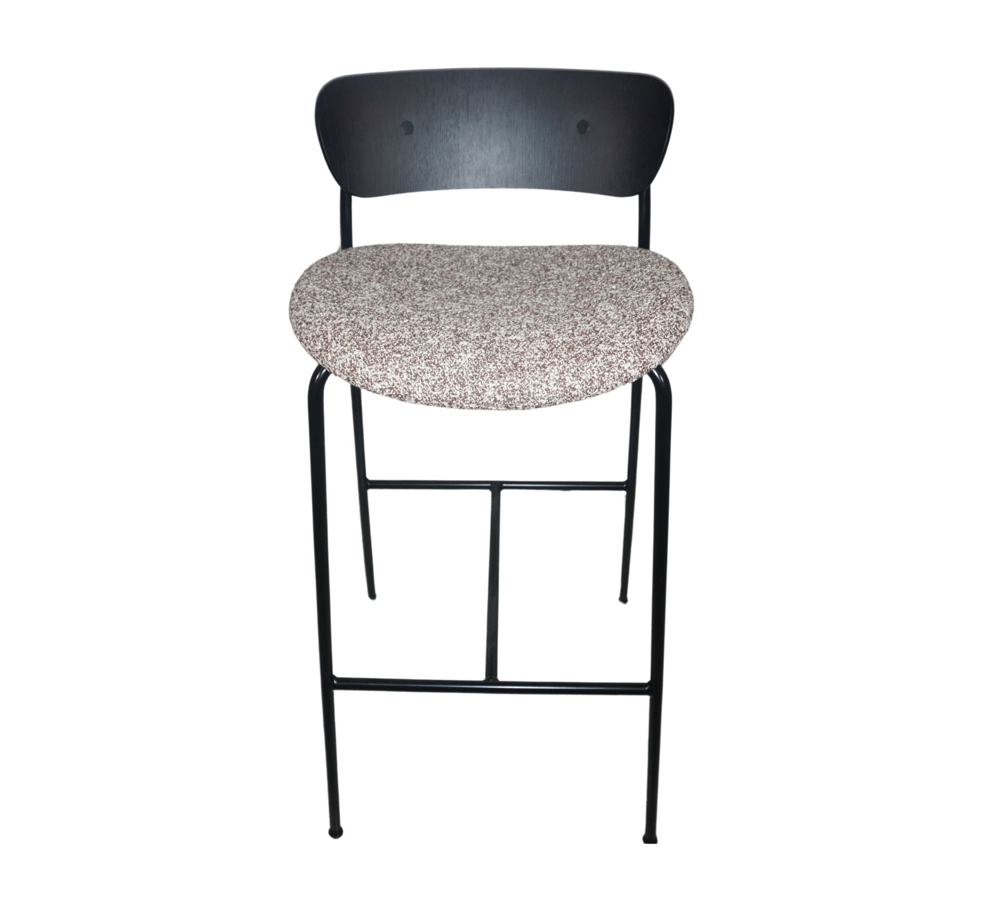 Pavilion AV1 Sgabello da bar Tessuto Acciaio Nero 0