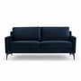 Astha 2-Sitzer Sofa Samt Dunkelblau  0