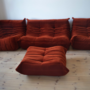 Togo Lounge Set 4-pc. Cord Orange 1