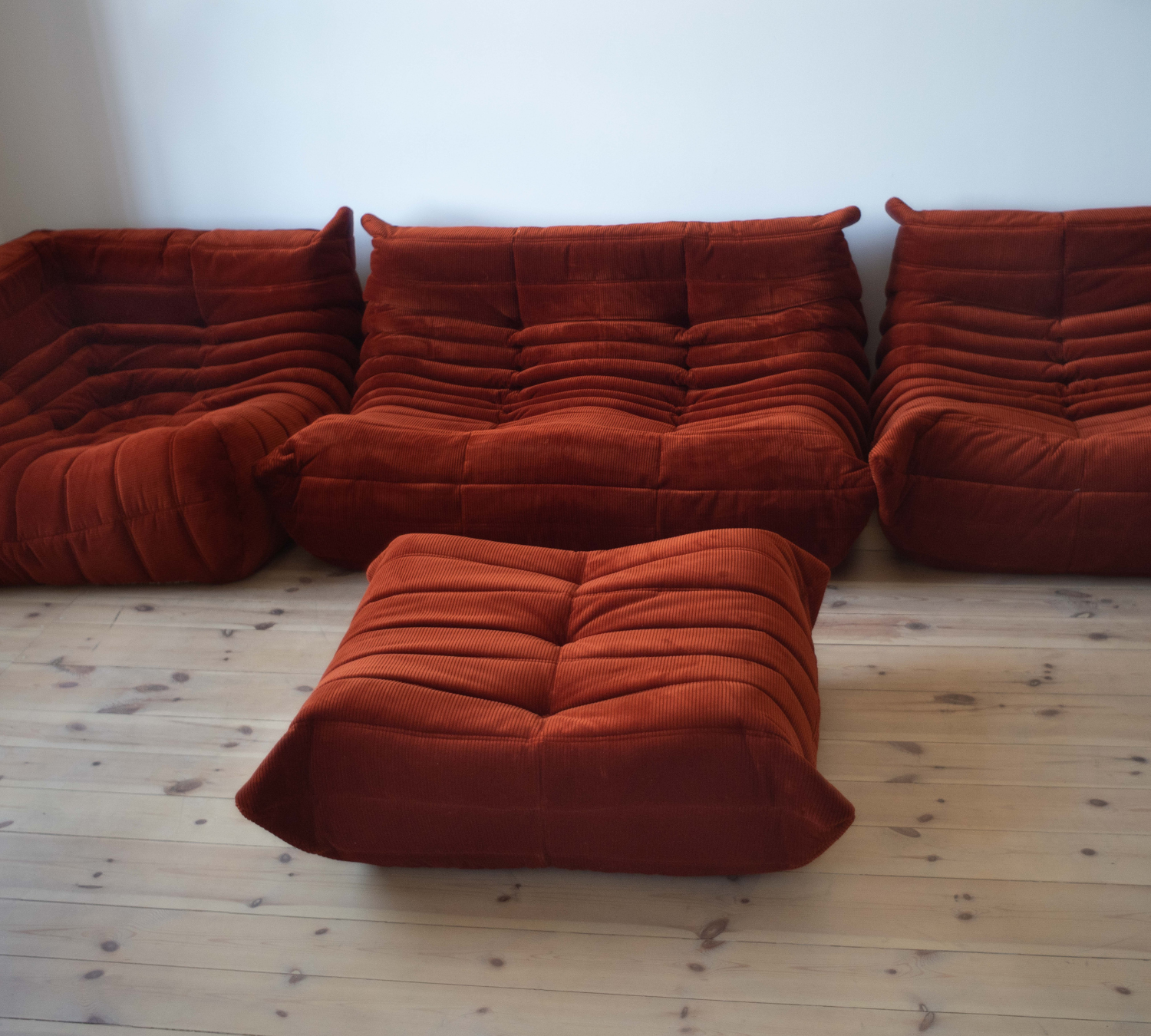 Togo Lounge Set 4-pc. Cord Orange 1