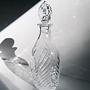 Vintage Art Deco Karaffe Kristall Transparent 1980er Jahre 4