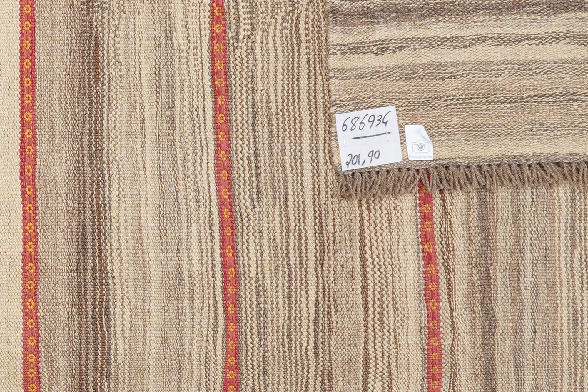 Kilim Gashgai Teppich Hellbraun 3