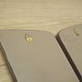 2x Spiegel Holz Grau 1960er Jahre 13